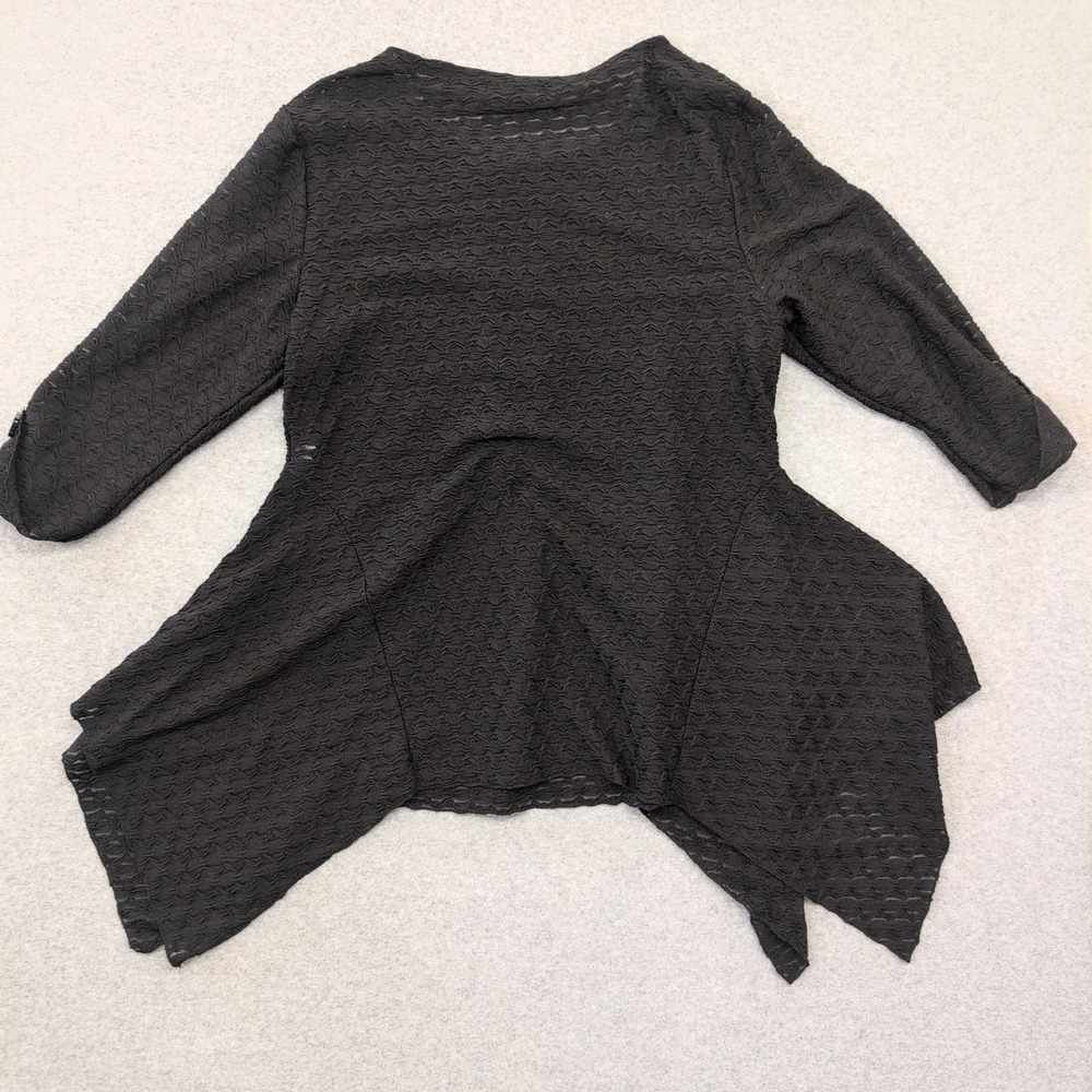Z Cam Black Textured Flair‎ Hem Jacket Womens XL - Picture 3 of 4